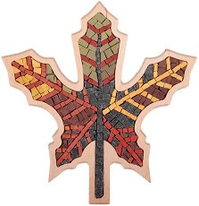 Каменна мозайка Есенно листо - Neptune Mosaic - С размери 20 х 20.5 cm