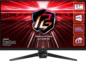  ASRock PG27FF1A - 27", IPS, 165 Hz, 16:9, 1920 x 1080, 1 ms, 2 x HDMI, DisplayPort, AMD FreeSync - 