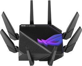   ASUS ROG Rapture GT-AXE16000 - 2.4 GHz (1148 Mbps), 5 GHz (4804 Mbps), 6 GHz (4804 Mbps), 8  - 