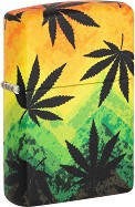 Ветроустойчива запалка Zippo Cannabis Design - От колекцията 540 Color