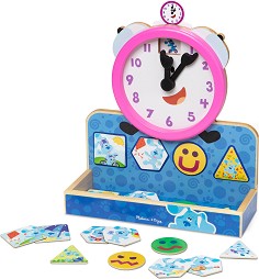 Дървен магнитен часовник Tickety Tock - Melissa & Doug - От серията Блуи — 33014