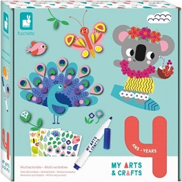 Декорирай картини със стикери - Janod - Творчески комплект от серията My arts and crafts — J07747