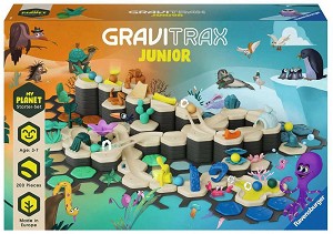 Писта с предизвикателства Планета - Ravensburger - С топчета и аксесоари от серията Gravitrax Junior — 27059