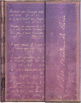 Тефтер Paperblanks Marie Curie - 18 × 23 см, с широки редове от колекцията Embellished Manuscripts Collection