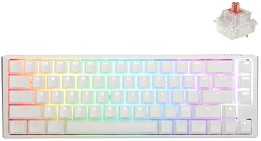    Ducky One 3 SF Pure White - 65%,  USB  1.8 m, ANSI Layout, Hot-Swap, Cherry MX Silent Red RGB - 