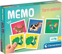 Животни от фермата - Мемо игра — Clementoni 18316