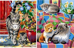 Нарисувай картина Sequin Art - Котки - Творчески комплект — 0213