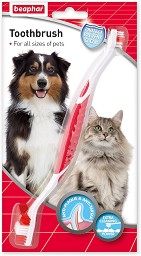 Двустранна четка за зъби за кучета и котки Beaphar Toothbrush
