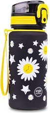 Детска пластмасова бутилка Cool Pack Brisk - С вместимост 400 ml от серията Daisy Black — Z17817