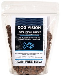 Лакомства за кучета DOG VISION 80% Fish treats - 500 г, с бяла риба, сьомга и пъстърва