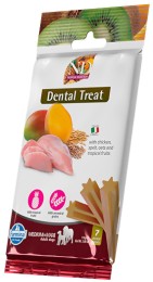Дентални лакомства за кучета N&D Adult Medium & Maxi Dental Treat - 100 г, с пилешко, спелта, овес и тропически плодове, от серията Tropical Selection, за средни и едри породи, над 4 месеца