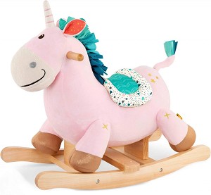Дървена люлка за яздене Battat - Еднорог Клео - От серията B Toys — BX1936
