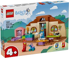 LEGO Bluey - На училище с Ръсти и Блуи - Детски конструктор — 11221