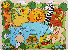 Дивата Африка - Детски дървен пъзел — Woodyland 90341