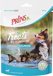 Натурални лакомства за кучета Prins - 120 г, със сьомга, от серията Treats