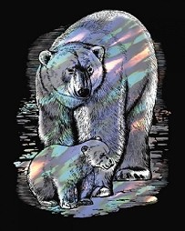 Направи холограмна гравюра Sequin Art - Полярни мечки - Творчески комплект — 0547