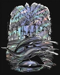 Направи холограмна гравюра Sequin Art - Делфини - Творчески комплект — 0546