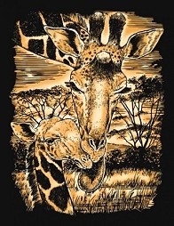 Създай сам златиста гравюра Sequin Art - Жираф - Творчески комплект — 0605