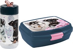 Детски комплект за храна Derform - Вместимост на бутилката 330 ml, от серията Cleo and Frank — 97715