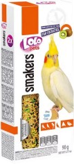 Крекери за корели Lolo Pets - 2 × 45 г, с киви, от серията Smakers