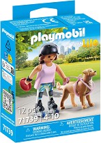 Playmobil My Life - Състезателката на ролери с кучето — 71739