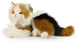 Еко плюшена трицветна котка - Rappa - С дължина 30 cm — 241848