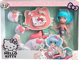 Кукла Pretty Pink със скутер - Giochi Preziosi - На тема Hello Kitty — HKTF3000