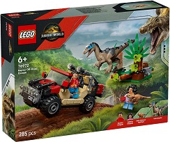 LEGO Jurassic World - Офроуд бягство на велоцираптор - Детски конструктор — 76972
