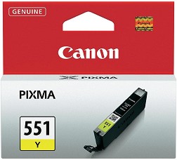 Касета с мастило за принтер Canon CLI-551 Yellow - 300 страници