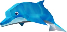 Делфин - 3D пъзел от картон — Хартиен свят 1303