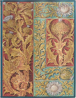 Тефтер Paperblanks Wild Thistle - 18 × 23 см, с редове