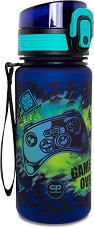 Детска пластмасова бутилка Cool Pack Brisk - С вместимост 400 ml от серията Game Over — Z17964