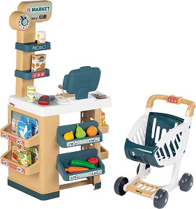 Детски супермаркет - Smoby - С аксесоари — 7600350238