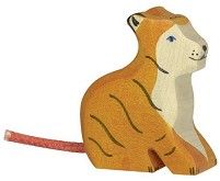 Дървена фигурка на тигър - Holztiger — 80138