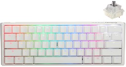    Ducky One 3 Mini Pure White - 60%,  USB  1.8 m, ANSI Layout, Hot-Swap, Cherry MX Speed Silver RGB - 
