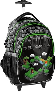 Ученическа раница с колелца - Paso - От серията Gamer — PP24ST-997