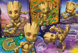 Пазители на Галактиката - Двулицев пъзел от 250 части на тема Marvel — Lisciani Giochi 109623
