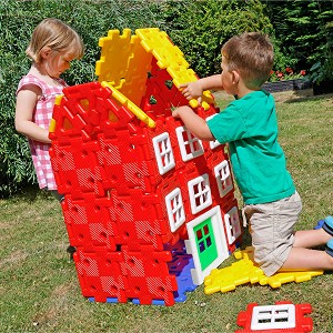 Конструктор Polydron - Гигантска къща - От 72 части — 70-7060