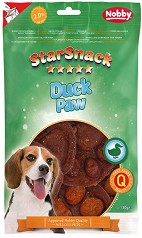 Лакомства за кучета Nobby Duck Paw - 130 г, с патешко, от серията StarSnack
