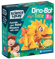 Конструктор Dino-Bot Triceratops - Clementoni - От серията Science and Play — 75074