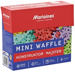 Вафлен конструктор Малък майстор - Mario Inex - 200 части — 904 268