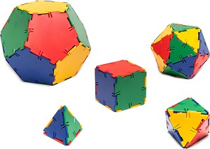 Конструктор Polydron - Платонови тела — 10-3000