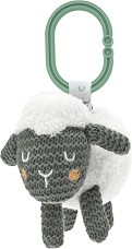 Мека играчка за закачване Овчица - Kikka Boo - С вибрация и дрънкалка, от колекцията Sleepy Sheep — 31201010442