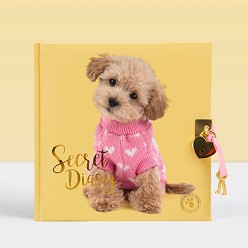 Таен дневник Пуделът Бисквитка - Studio Pets - 18 × 18 × 1,5 см, с катинарче