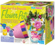 Оцвети сама саксии - 4M - Творчески комплект от серията Kidz Maker — 4M-04781