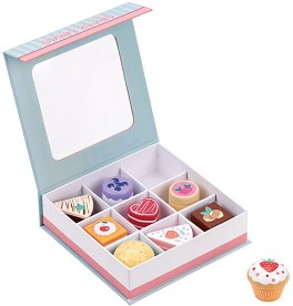 Дървени кексчета в кутия - Lelin Toys — L40245