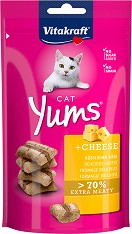 Лакомства за котки Vitakraft Cat Yums - 40 г, със сирене