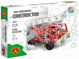 Метален конструктор Пожарен камион - Alexander - 314 части — AL2596