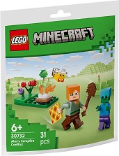 LEGO Minecraft - Конфликт край лагерния огън с Алекс - Детски конструктор — 30732