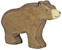 Дървена фигурка на кафява мечка - Holztiger — 80183